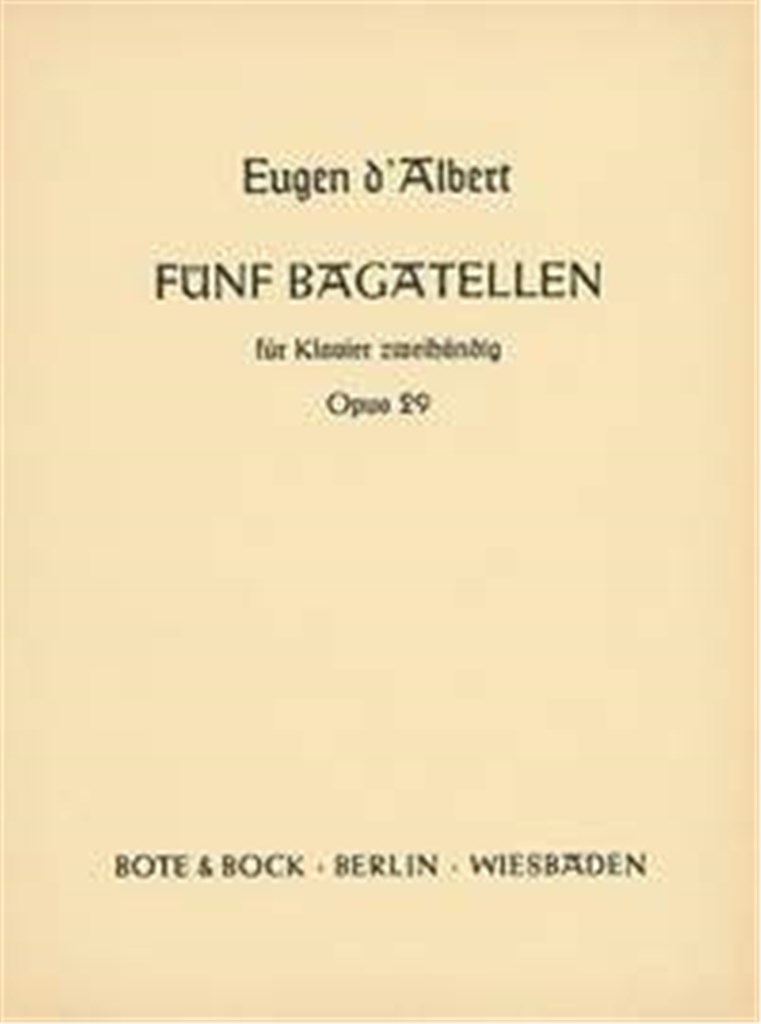 Five Bagatelles op. 29